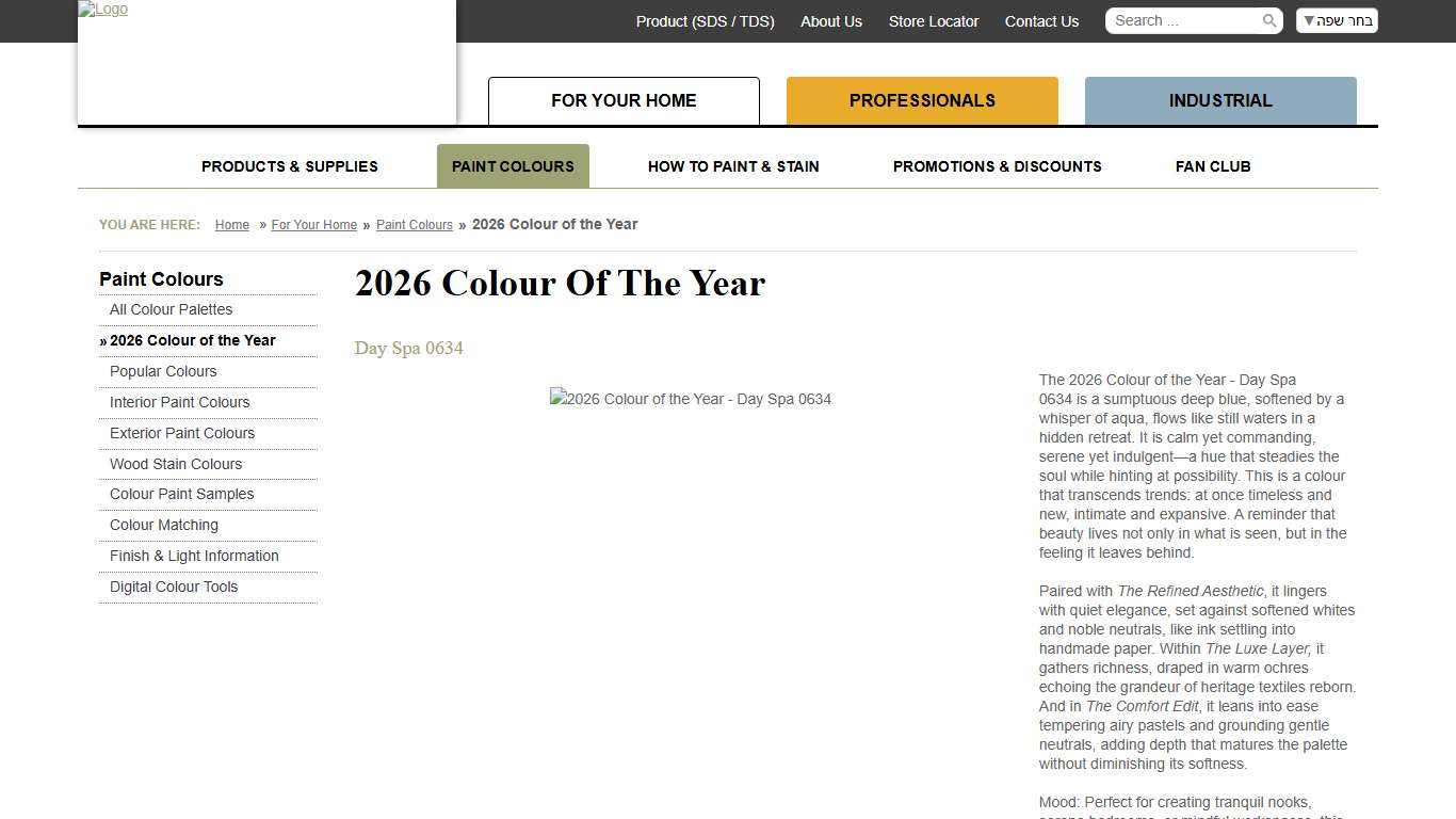 2026 Colour of the Year Cloverdale Paint